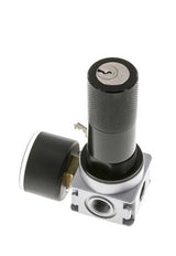 Regulador de presión para ensamblaje de colector G1/4'' 1450l/min 0.1-3.0bar/1-44psi Fundición de zinc 40 mm Manómetro Multifix 1