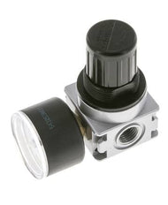 Regulador de presión para ensamblaje de colector G1/4'' 1450l/min 0.5-10.0bar/7-145psi de fundición de zinc con manómetro de 40 mm Multifix 0