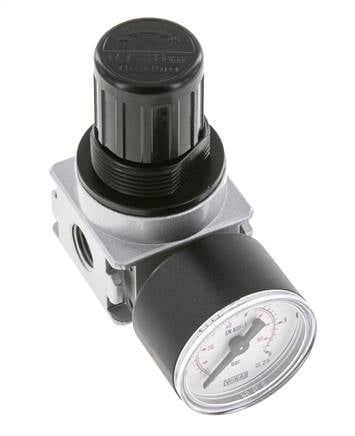 Regulador de presión para ensamblaje de colector G1/4'' 1450l/min 0.1-3.0bar/1-44psi Fundición de zinc 40 mm Manómetro Multifix 0