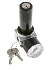 Regulador de presión para ensamblaje de colector G1/4'' 1450l/min 0.1-3.0bar/1-44psi Fundición de zinc 40 mm Manómetro Multifix 1