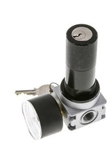 Regulador de presión para ensamblaje de colector G1/4'' 1450l/min 0.1-3.0bar/1-44psi Fundición de zinc 40 mm Manómetro Multifix 1