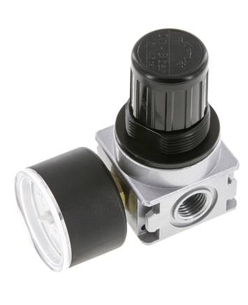 Regulador de presión para ensamblaje de colector G1/4'' 1450l/min 0.1-3.0bar/1-44psi Fundición de zinc 40 mm Manómetro Multifix 0