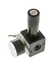 Regulador de presión para ensamblaje de colector G1/4'' 2250l/min 0.2-6.0bar/3-87psi Fundición de zinc 40 mm Manómetro Multifix 1