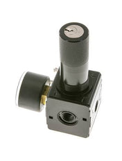 Regulador de presión para ensamblaje de colector G1/4'' 2250l/min 0.5-16.0bar/7-232psi Fundición de zinc 40 mm Manómetro Multifix 1