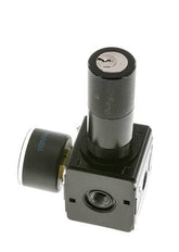 Regulador de presión para ensamblaje de colector G1/4'' 2250l/min 0.5-10.0bar/7-145psi Fundición de zinc 40 mm Manómetro Multifix 1