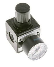 Regulador de presión para ensamblaje de colector G1/4'' 2250l/min 0.2-6.0bar/3-87psi Fundición de zinc 40 mm Manómetro Multifix 1