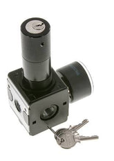 Regulador de presión para ensamblaje de colector G1/4'' 2250l/min 0.5-10.0bar/7-145psi Fundición de zinc 40 mm Manómetro Multifix 1