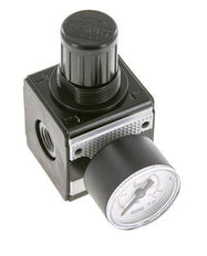 Regulador de presión para ensamblaje de colector G1/4'' 2250l/min 0.5-10.0bar/7-145psi Fundición de zinc Manómetro de 40 mm Multifix 1