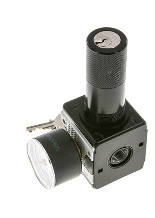 Regulador de presión para ensamblaje de colector G1/4'' 2250l/min 0.5-10.0bar/7-145psi Fundición de zinc 40 mm Manómetro Multifix 1