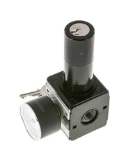 Regulador de presión para ensamblaje de colector G1/4'' 2250l/min 0.5-10.0bar/7-145psi Fundición de zinc 40 mm Manómetro Multifix 1