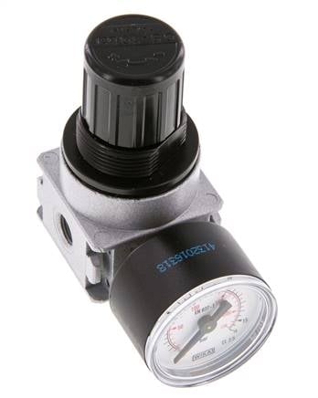 Regulador de presión G1/8'' 600l/min 0,5-10,0bar/7-145psi Manómetro de 40 mm Multifix 0
