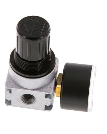 Regulador de presión G1/4'' 600l/min 0,2-6,0bar/3-87psi Manómetro de 40 mm Multifix 0