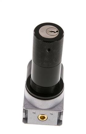 Regulador de presión G1/4'' 600l/min 0,1-3,0bar/1-44psi Manómetro de 40 mm Bloqueo de cilindro Multifix 0