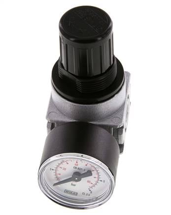 Regulador de presión G1/8'' 600l/min 0,1-3,0bar/1-44psi Manómetro de 40 mm Multifix 0