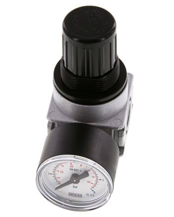 Regulador de presión G1/4'' 600l/min 0,1-3,0bar/1-44psi Manómetro de 40 mm Multifix 0