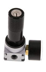 Regulador de presión G1/4'' 600l/min 0,1-3,0bar/1-44psi Manómetro de 40 mm Bloqueo de cilindro Multifix 0