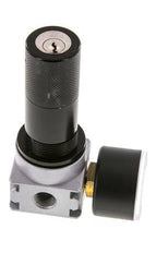 Regulador de presión G1/4'' 600l/min 0,2-6,0bar/3-87psi Manómetro de 40 mm Cylinder Lock Multifix 0