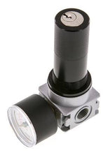 Regulador de presión G1/4'' 600l/min 0,2-6,0bar/3-87psi Manómetro de 40 mm Cylinder Lock Multifix 0
