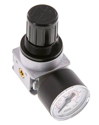Regulador de presión G1/8'' 600l/min 0,2-6,0bar/3-87psi Manómetro de 40 mm Multifix 0