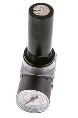 Regulador de presión G1/4'' 600l/min 0,2-6,0bar/3-87psi Manómetro de 40 mm Cylinder Lock Multifix 0