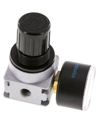 Regulador de presión G1/8'' 600l/min 0,5-10,0bar/7-145psi Manómetro de 40 mm Multifix 0