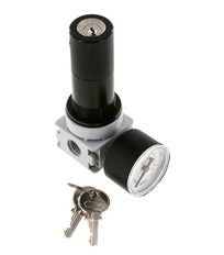 Regulador de presión G1/4'' 700l/min 0,5-10,0bar/7-145psi Manómetro de 40 mm Cylinder Lock Multifix 0