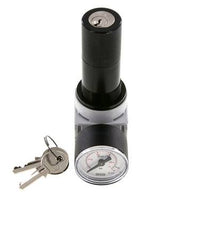 Regulador de presión G1/4'' 700l/min 0,5-10,0bar/7-145psi Manómetro de 40 mm Cylinder Lock Multifix 0
