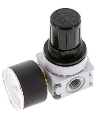 Regulador de presión G1/4'' 700l/min 0,5-10,0bar/7-145psi Manómetro de 40 mm Multifix 0