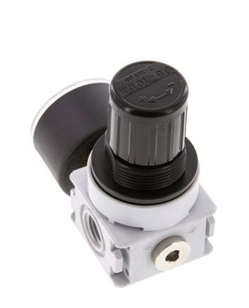 Regulador de presión G1/4'' 700l/min 0,5-10,0bar/7-145psi Manómetro de 40 mm Multifix 0