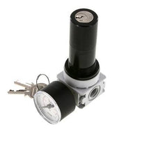 Regulador de presión G1/4'' 700l/min 0,5-10,0bar/7-145psi Manómetro de 40 mm Cylinder Lock Multifix 0