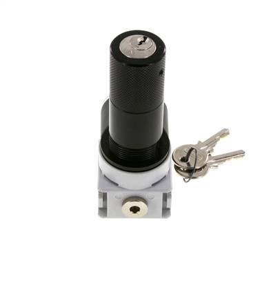 Regulador de presión G1/4'' 700l/min 0,2-6,0bar/3-87psi Manómetro de 40 mm Cylinder Lock Multifix 0