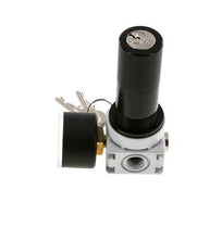Regulador de presión G1/4'' 700l/min 0,5-10,0bar/7-145psi Manómetro de 40 mm Cylinder Lock Multifix 0