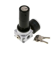 Regulador de presión G1/4'' 700l/min 0,2-6,0bar/3-87psi Manómetro de 40 mm Cylinder Lock Multifix 0