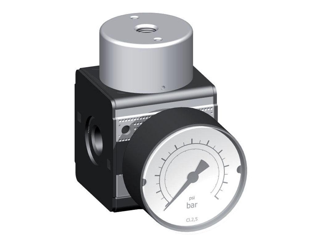 Regulador de presión pilotado G1/4'' 2100l/min 0.5-16.0bar/7-232psi de fundición de zinc Multifix 1