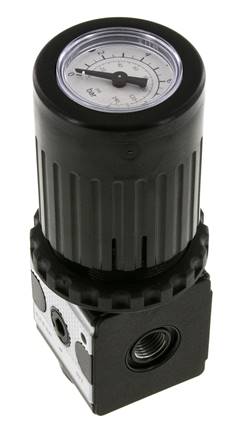 Regulador de presión G1/4'' 2100l/min 0.2-6.0bar/3-87psi Perilla de fundición de zinc con manómetro Multifix 1