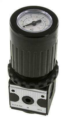 Regulador de presión G3/8'' 2100l/min 0,2-6,0bar/3-87psi Multifix 1