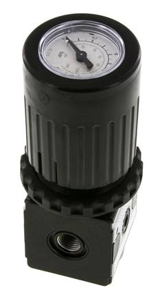 Regulador de presión G1/4'' 2100l/min 0.2-6.0bar/3-87psi Perilla de fundición de zinc con manómetro Multifix 1