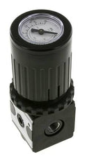 Regulador de presión G1/4'' 2100l/min 0.5-10.0bar/7-145psi Perilla de fundición de zinc con manómetro Multifix 1