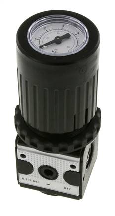 Regulador de presión G1/4'' 2100l/min 0,1-3,0bar/1-44psi Multifix 1