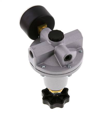 Regulador de presión de precisión G1/4'' 550l/min 0.2-6.0bar/3-87psi de fundición de zinc estándar 3