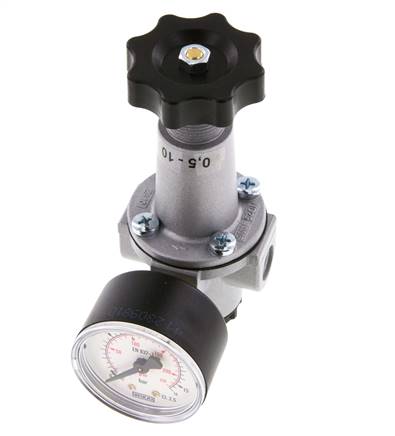 Regulador de presión G1/4'' 1000l/min 0.2-6.0bar/3-87psi de fundición de zinc estándar 1