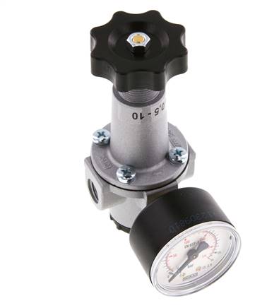 Regulador de presión G1/4'' 1000l/min 0.2-6.0bar/3-87psi de fundición de zinc estándar 1