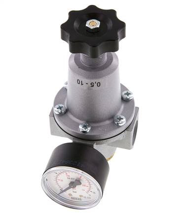 Regulador de presión G1/2'' 2100l/min 0.5-10.0bar/7-145psi de fundición de zinc estándar 2