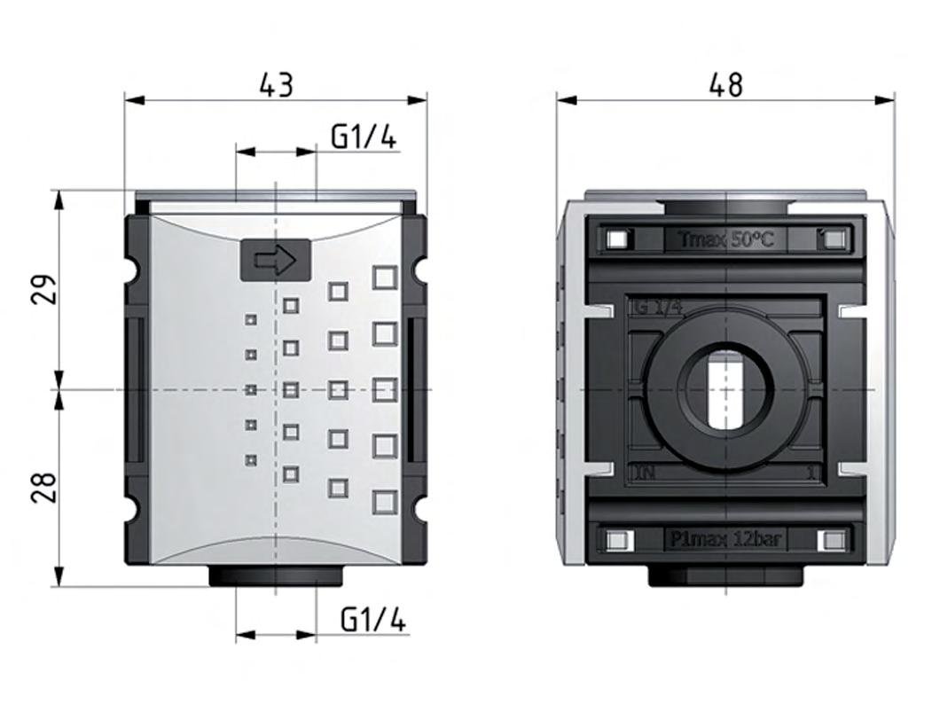 Distribuidor G1/4 2700 l/min Futura 0