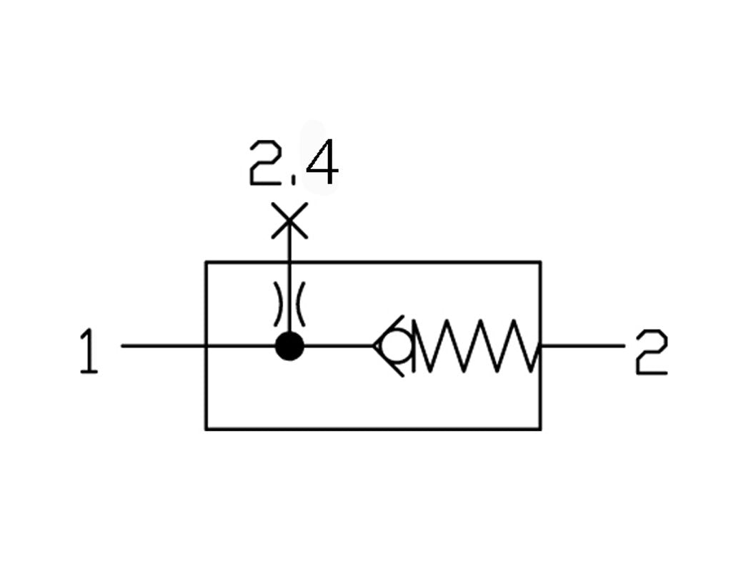 Distribuidor G1/4 1250 l/min con válvula de retención Futura 1