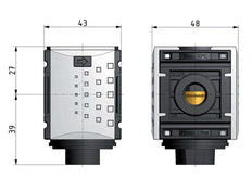 Distribuidor G1/4 1000 l/min con válvula de retención Futura 0
