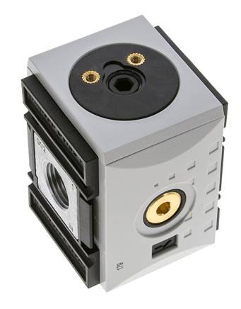 Distribuidor G1/2x1/4x3/8 4500 l/min con válvula de retención Futura 2