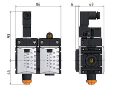 Válvula de arranque suave G1/4 230VAC 1300 l/min Futura 0