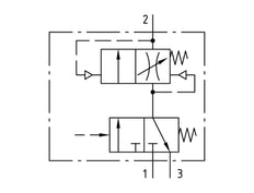 Válvula de arranque suave 1/4'' 1300l/min Futura 0