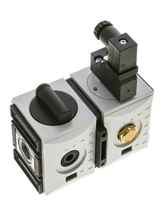 Válvula de arranque suave 3/8'' y 1/4'' 24VDC 1300l/min Futura 1